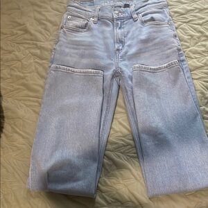 American Eagle Outfitters Blue Ankle Cropped Jeans
